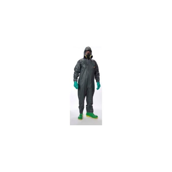 Lakeland Industries Lakeland Pyrolon Plus 2 Disposable FR Coverall 2XL, Hood, Elastic Wrists/Ankles, 25/Cas, 7428B 51130-2X - main